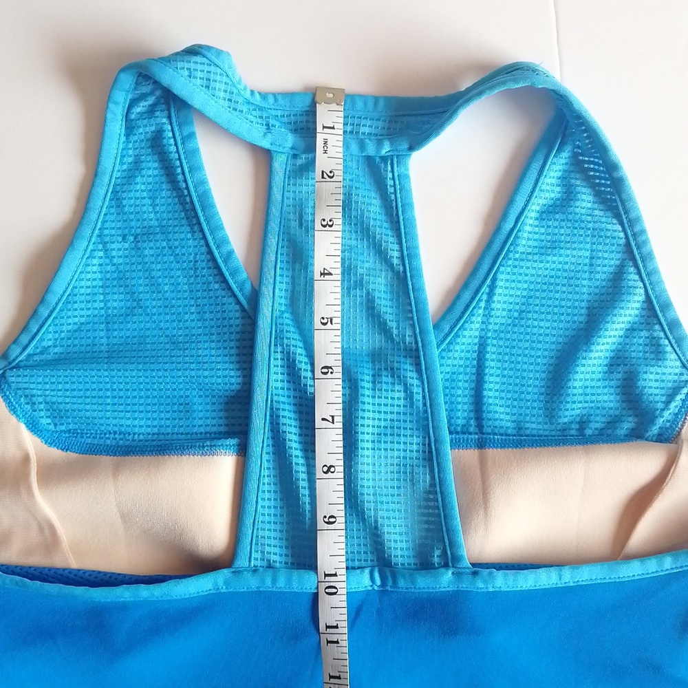 Reebok Athletic Two-Tone Blue Raceback Tank Top - Picture 12 of 14